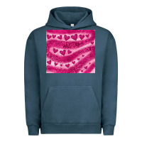 Pigment Midnight Navy pink glitter heart Urban Hoodie - JahusDesignShop