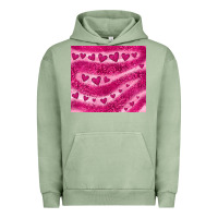 Pigment Oil Green pink glitter heart Urban Hoodie - JahusDesignShop