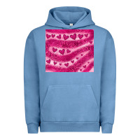 Pigment Pebble Blue pink glitter heart Urban Hoodie - JahusDesignShop
