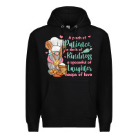 Black a pinch of patience a dash of kindness a spoonful Premium Hoodie - JahusDesignShop
