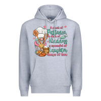 Heather Grey a pinch of patience a dash of kindness a spoonful Premium Hoodie - JahusDesignShop