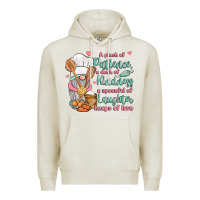 Oatmeal Heather a pinch of patience a dash of kindness a spoonful Premium Hoodie - JahusDesignShop