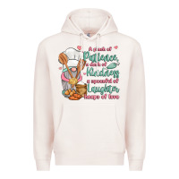 Pale Pink a pinch of patience a dash of kindness a spoonful Premium Hoodie - JahusDesignShop