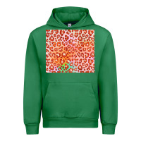 Emerald orange leopard glitter Urban Hoodie - JahusDesignShop