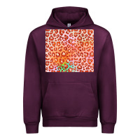 Mauve Wine orange leopard glitter Urban Hoodie - JahusDesignShop