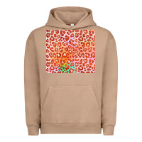 Pigment Burro orange leopard glitter Urban Hoodie - JahusDesignShop