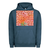 Pigment Midnight Navy orange leopard glitter Urban Hoodie - JahusDesignShop