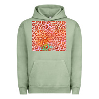 Pigment Oil Green orange leopard glitter Urban Hoodie - JahusDesignShop