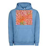 Pigment Pebble Blue orange leopard glitter Urban Hoodie - JahusDesignShop