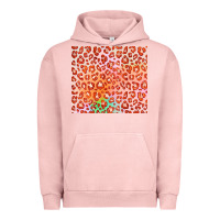 Pigment Salmon orange leopard glitter Urban Hoodie - JahusDesignShop