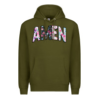 Army Green amen Premium Hoodie - JahusDesignShop