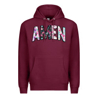 Burgundy amen Premium Hoodie - JahusDesignShop