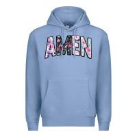 Colony Blue amen Premium Hoodie - JahusDesignShop