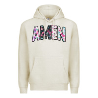 Oatmeal Heather amen Premium Hoodie - JahusDesignShop