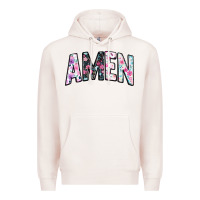 Pale Pink amen Premium Hoodie - JahusDesignShop
