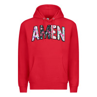 Red amen Premium Hoodie - JahusDesignShop