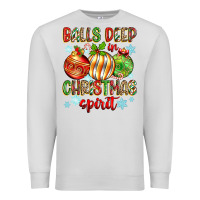 Dove Grey balls deep in christmas spirit Premium Sweatshirt - Zillion Design Studio