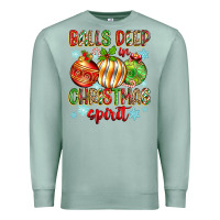 Seafoam balls deep in christmas spirit Premium Sweatshirt - Zillion Design Studio