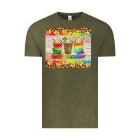 Vintage Olive hello summer ice coffee Vintage Tee - Artiststas