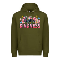 Army Green Choose kindness Premium Hoodie - JahusDesignShop