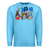 Ocean Blue mri gnomes Premium Sweatshirt - Zillion Design Studio