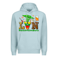 Blue Mist lvn juneteenth licensed vocational nurse with croc Premium Hoodie - AdoDesignShop