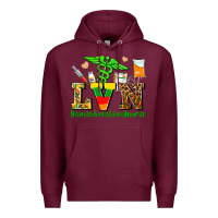 Burgundy lvn juneteenth licensed vocational nurse with croc Premium Hoodie - AdoDesignShop