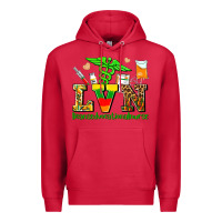 Cardinal lvn juneteenth licensed vocational nurse with croc Premium Hoodie - AdoDesignShop