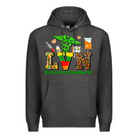 Charcoal Heather lvn juneteenth licensed vocational nurse with croc Premium Hoodie - AdoDesignShop