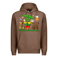 Chestnut lvn juneteenth licensed vocational nurse with croc Premium Hoodie - AdoDesignShop