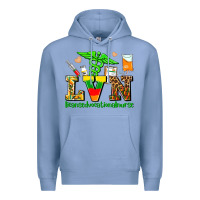 Colony Blue lvn juneteenth licensed vocational nurse with croc Premium Hoodie - AdoDesignShop