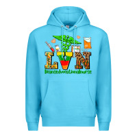Ocean Blue lvn juneteenth licensed vocational nurse with croc Premium Hoodie - AdoDesignShop