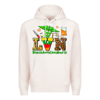 Pale Pink lvn juneteenth licensed vocational nurse with croc Premium Hoodie - AdoDesignShop