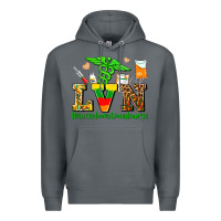 Rock lvn juneteenth licensed vocational nurse with croc Premium Hoodie - AdoDesignShop