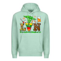Seafoam lvn juneteenth licensed vocational nurse with croc Premium Hoodie - AdoDesignShop