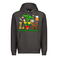 Smoke lvn juneteenth licensed vocational nurse with croc Premium Hoodie - AdoDesignShop