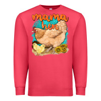 Cardinal mama hen with sunflowers Premium Sweatshirt - texasbilliewilder