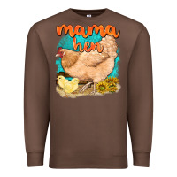 Chestnut mama hen with sunflowers Premium Sweatshirt - texasbilliewilder