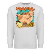 Dove Grey mama hen with sunflowers Premium Sweatshirt - texasbilliewilder