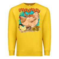 Lemon mama hen with sunflowers Premium Sweatshirt - texasbilliewilder