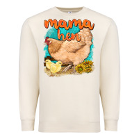 Sandshell mama hen with sunflowers Premium Sweatshirt - texasbilliewilder