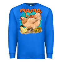 True Royal mama hen with sunflowers Premium Sweatshirt - texasbilliewilder