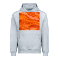 Heather Grey orange glitter Urban Hoodie - JahusDesignShop
