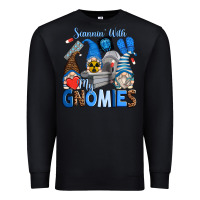 Black scannin' with my gnomies Premium Sweatshirt - Zillion Design Studio