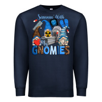 Navy scannin' with my gnomies Premium Sweatshirt - Zillion Design Studio