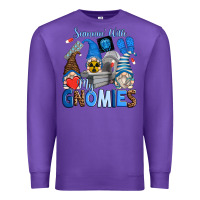 Purple scannin' with my gnomies Premium Sweatshirt - Zillion Design Studio