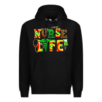 Black juneteenth nurse life Premium Hoodie - AdoDesignShop