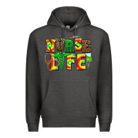 Charcoal Heather juneteenth nurse life Premium Hoodie - AdoDesignShop