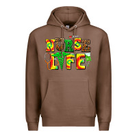 Chestnut juneteenth nurse life Premium Hoodie - AdoDesignShop