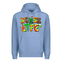 Colony Blue juneteenth nurse life Premium Hoodie - AdoDesignShop